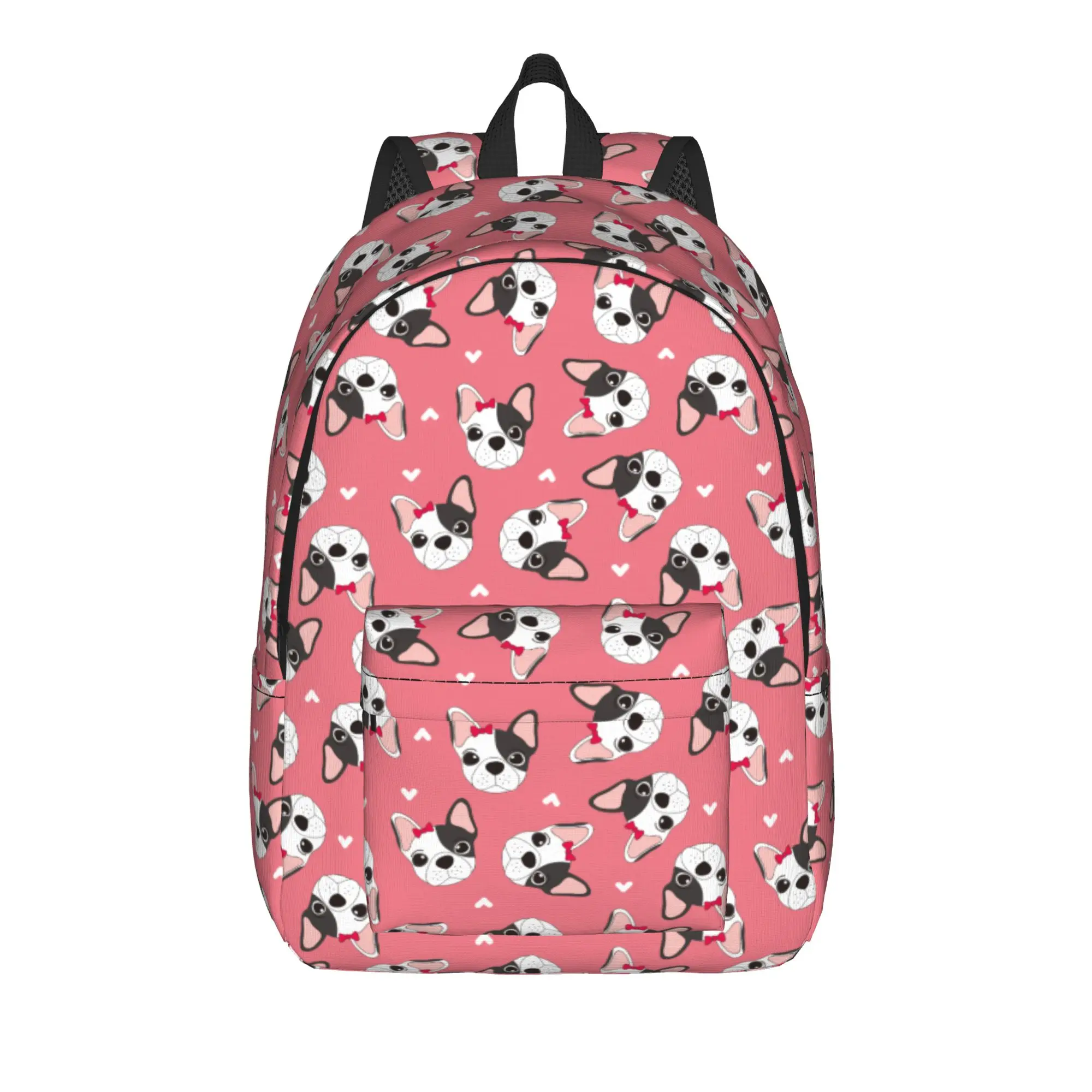 Bulldog Dog Backpack for Men Women Casual High School Work Daypack Animal Laptop Computer Shoulder Bag Sports