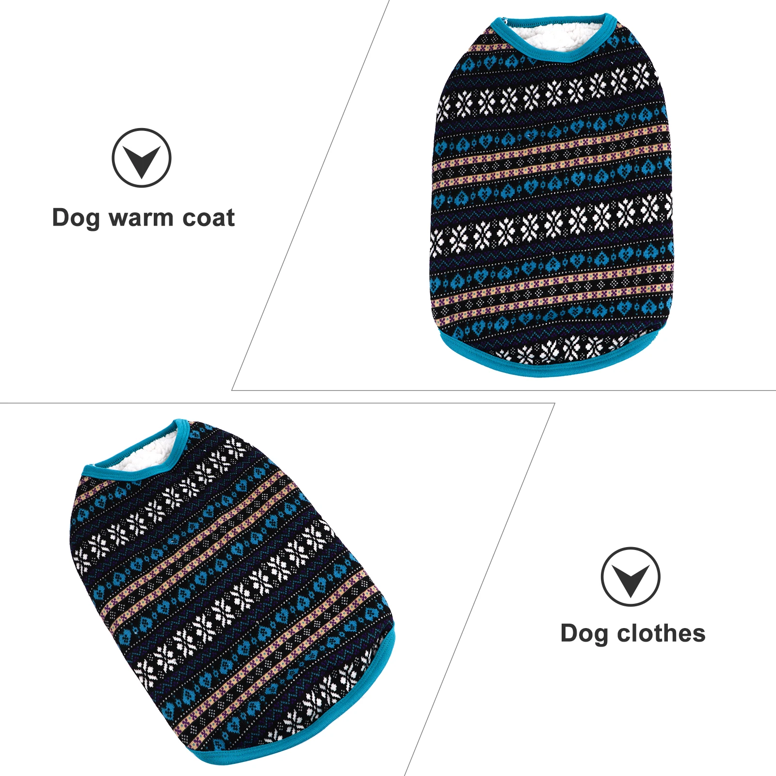 

Fleece Two-leg Sweater Winter Dog Clothes Turtleneck Pet Jumper Coat Yarn Costume Warm Design Durable Comfortable Outdoor