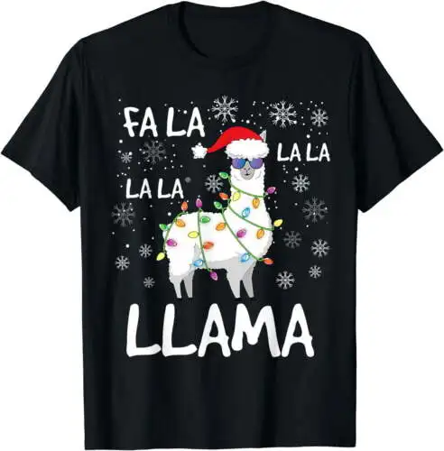 

Fa La La Llama Women Men Kids Funny Llama Christmas T-Shirt