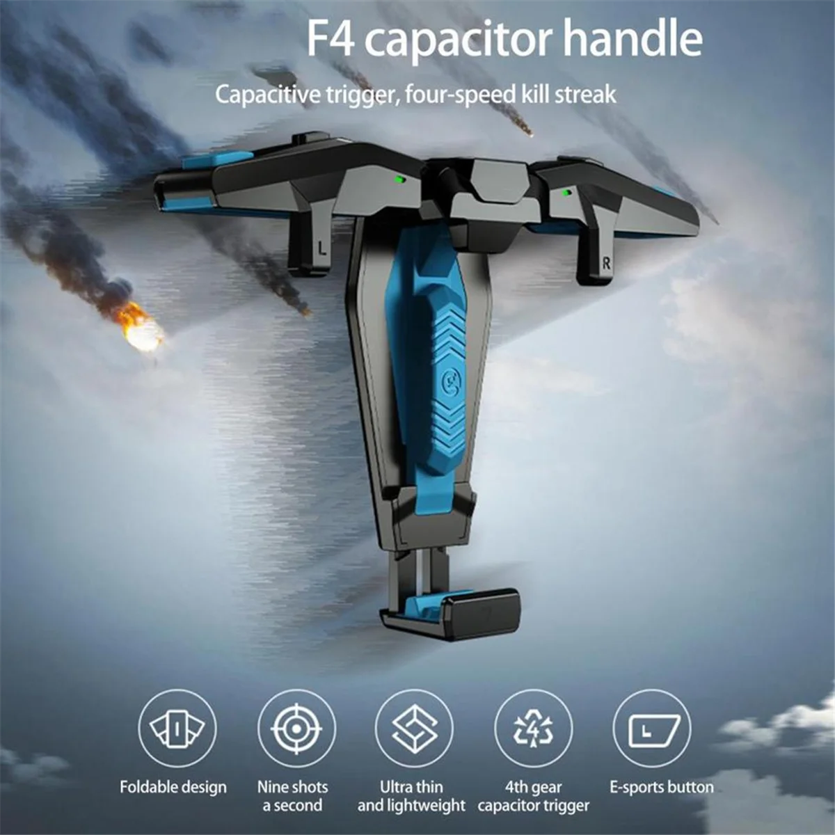 

【2025 {Электронная электроника】{Профессиональная игровая консоль с длительным временем ожидания, черный игровой контроллер, емкостный сенсорный взрыв, игровой геймпад