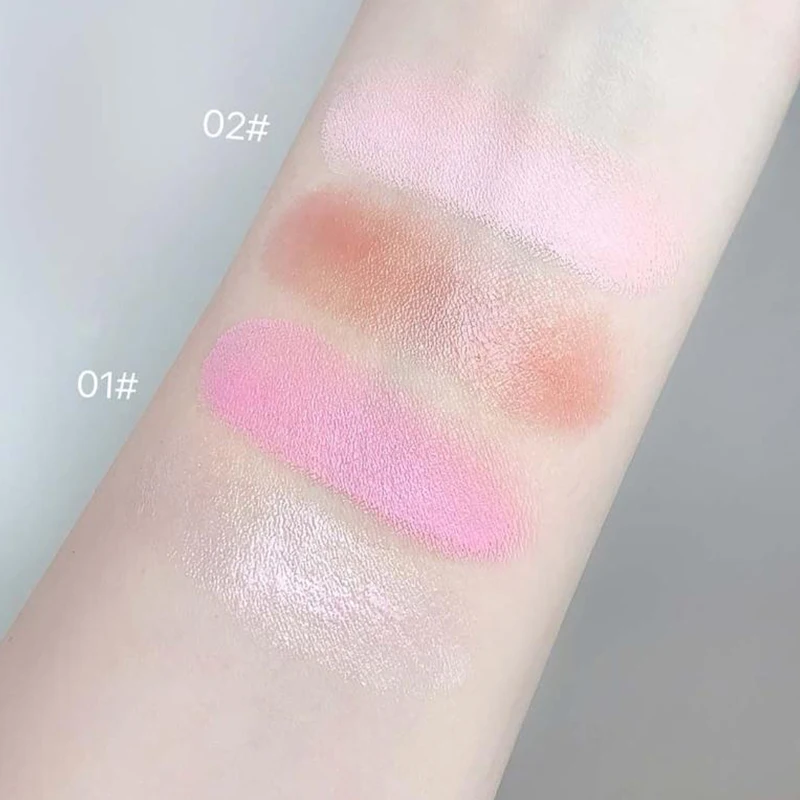 Cappuvini Water Shining Cheek Blush Highlighter Cream Hoogglans Glitter Rouge Natuurlijke Fleuren Gezicht Contouring Blush Make-up