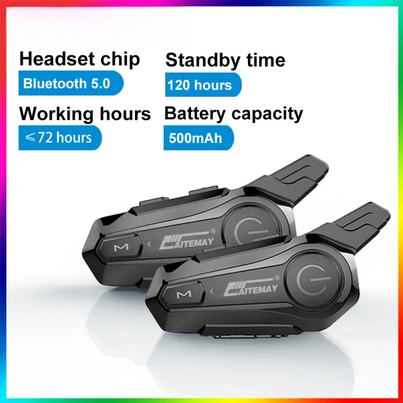 

Bluetooth-домофон, мотоциклетный шлем, Bluetooth-гарнитура для 2-го гонщика intercomunicador Moto, беспроводная гарнитура для внутренней связи