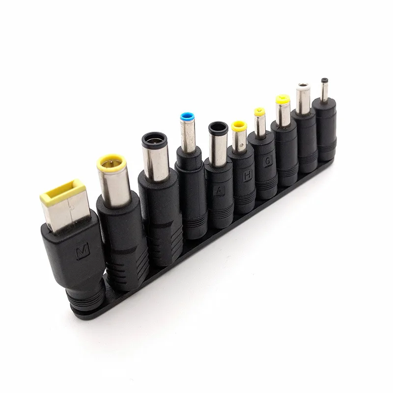 10pcs/Set 5.5x2.1/2.5mm Multi-type Male Jack for DC Plugs for AC Power Adapter Computer Cables Connectors for Notebook Laptop