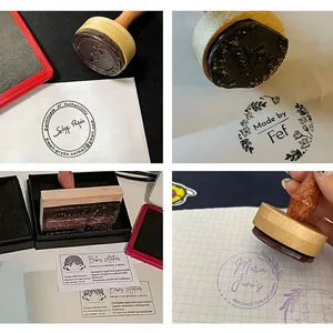 Personalisierte Hochzeitsmarken, Holzblock, Stempel, Kleinunternehmen, Custom Packaging Seal 8 Hauptverkäufe personalisierte Briefmarken - №3