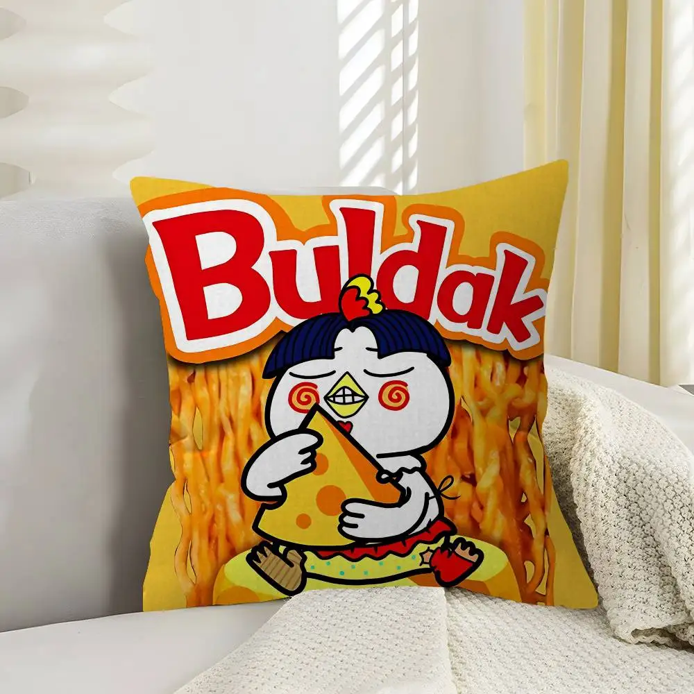 Kwaii Anime B-Buldak RameSn Stitch Lucky Dragon Pillow Cover Sofa Cushion Cover Home Room Decoration Children Gift