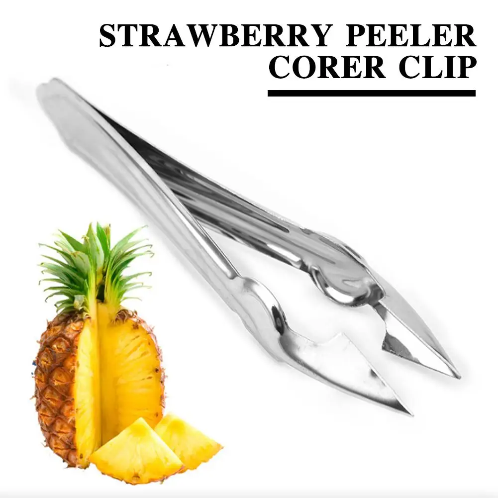 Strawberry Huller Pineapple Cutters Novel Tomato Stalks Knife Useful Accessories Remover Strawberry Leaf Cleaner Fruit Kitc F6m2