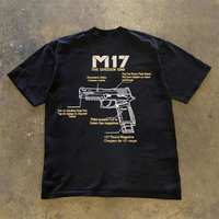 2025 New SIG Sauer M17 T-Shirt Men's Graphic Print Breathable High Quality Casual Relaxed Fit Sports Streetwear