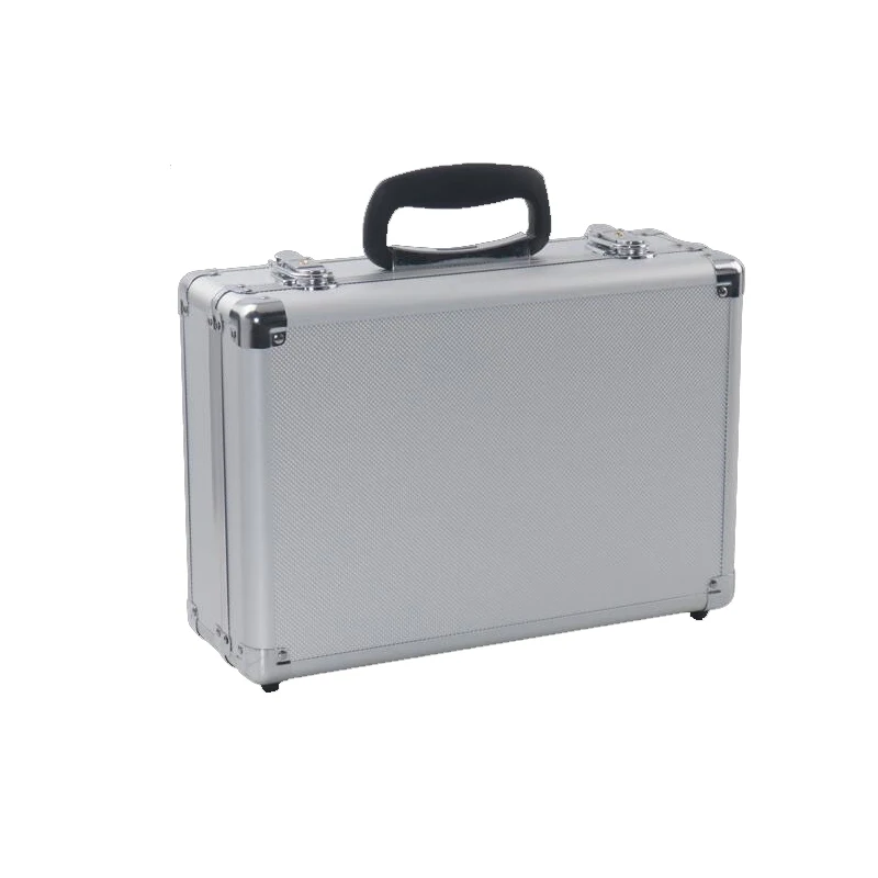 34x24x12cm Aluminum tool box Portable Instrument box Storage Case with Sponge Lining Handheld Impact resistant ToolBox