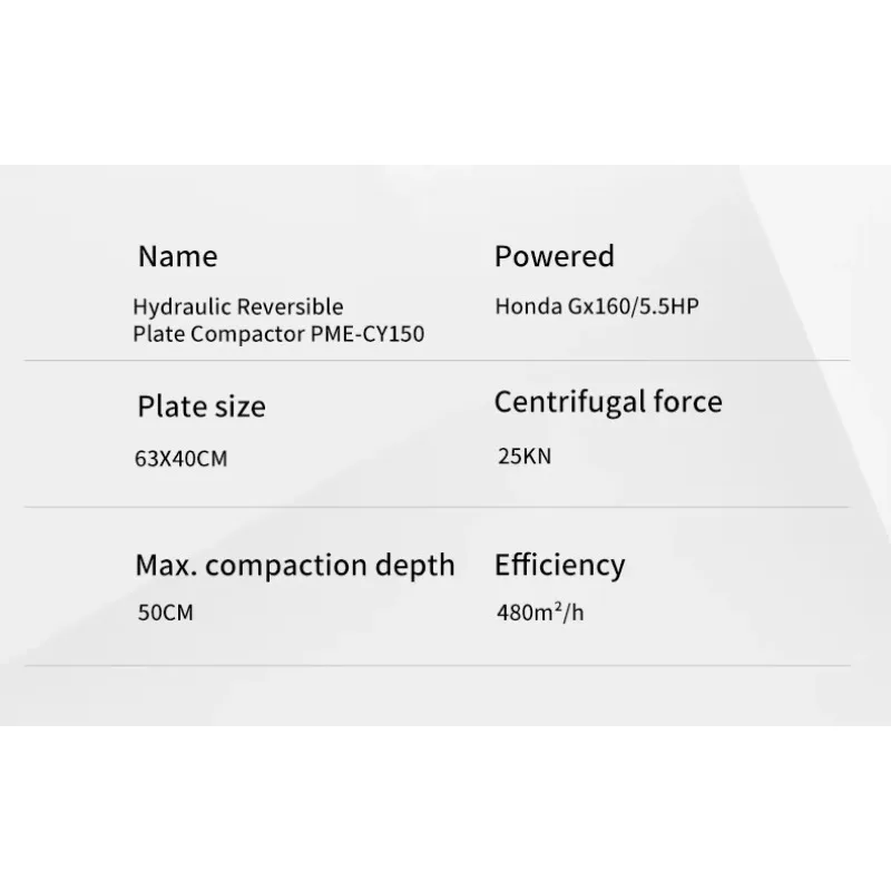 

Nick PME-CY150 Ручная гидравлическая реверсивная самовибрационная пластинчатая компенсационная машина для почвы и земли