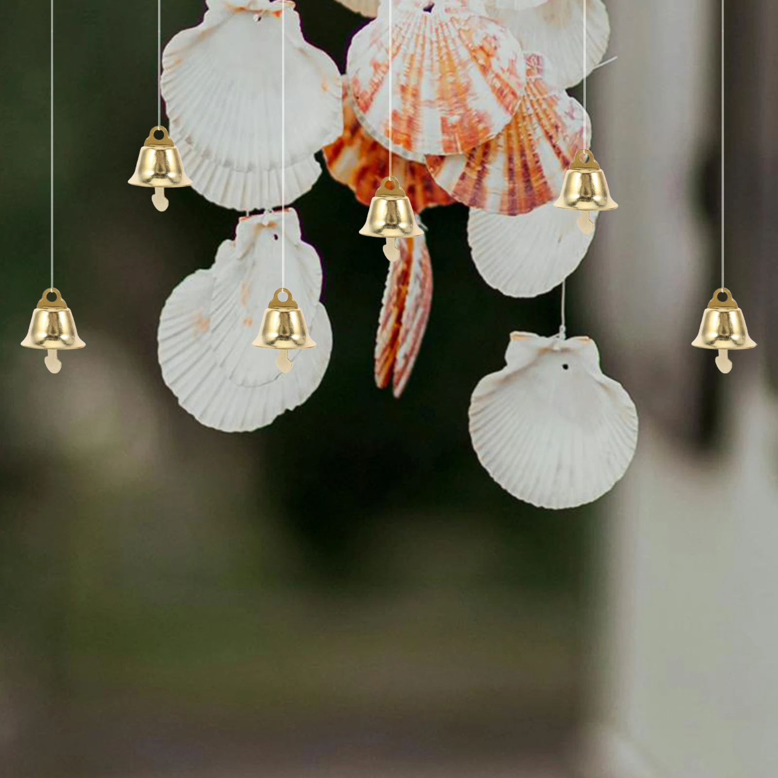 

120pcs 16Mm Christmas Bell Hanging Pendant Diy Mini Ornament Golden Christmas Tree Decoration Cute Bell Pendant For Family
