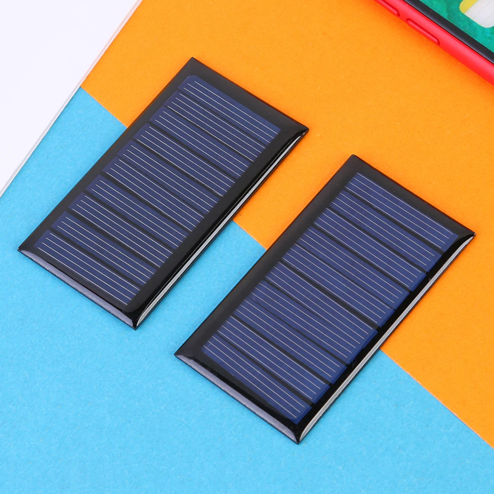 5V Solar Panel Study Polycrystalline Silicon DIY Battery Charger Small Mini Solar Cell cable toy Volt 60mA 1W for 3.6V Battery