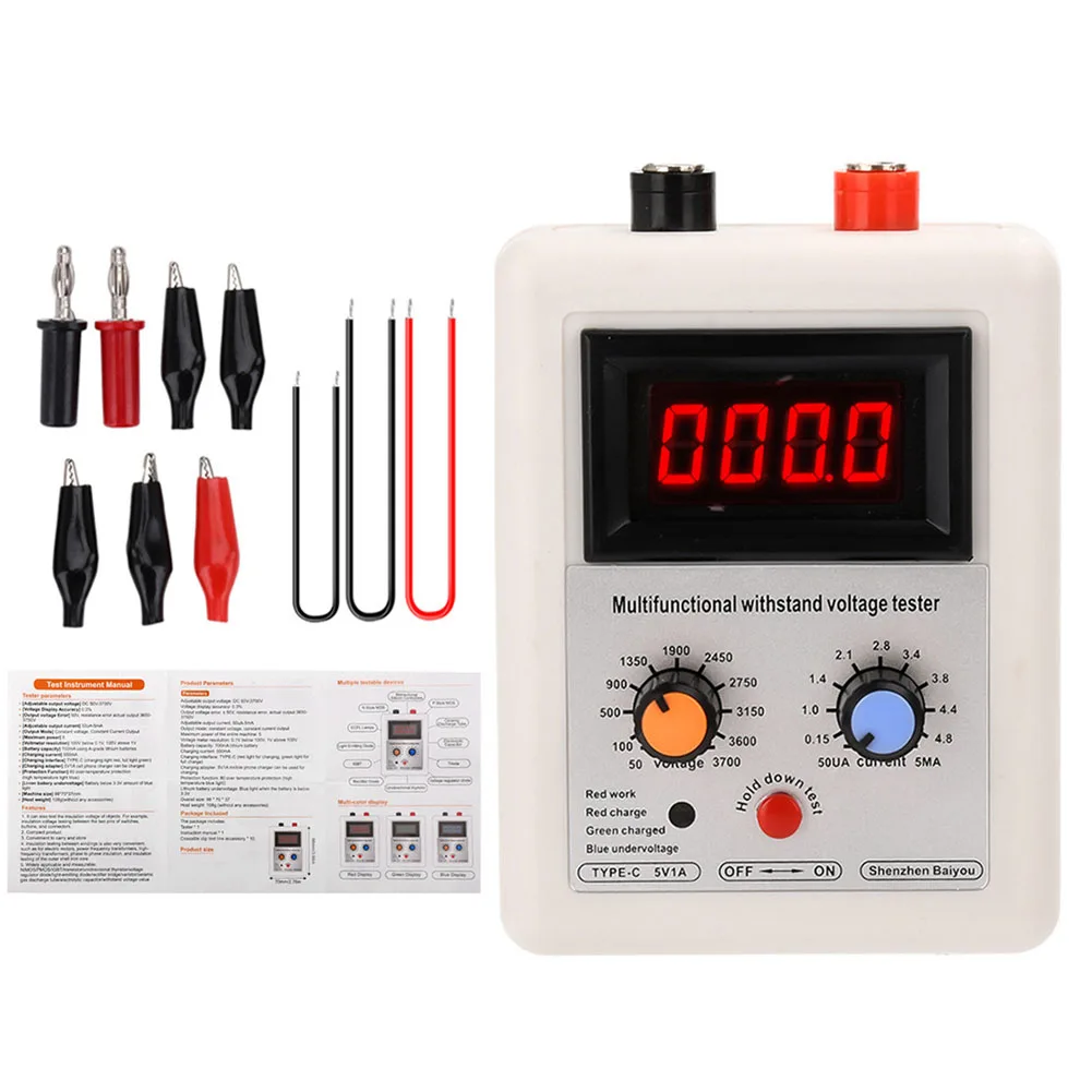 Rechargeable Voltage Tester Tool with TYPE C Charging Perfect for Various Technical Applications in Electronics