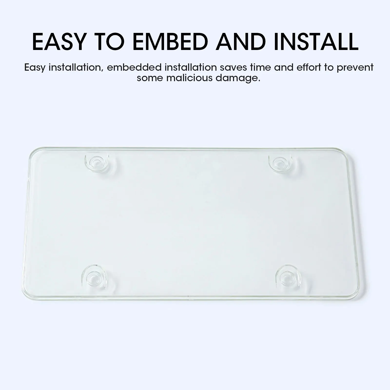 Protective Shell remote control privacy protection Car license plate frame modified plate protective - view 4