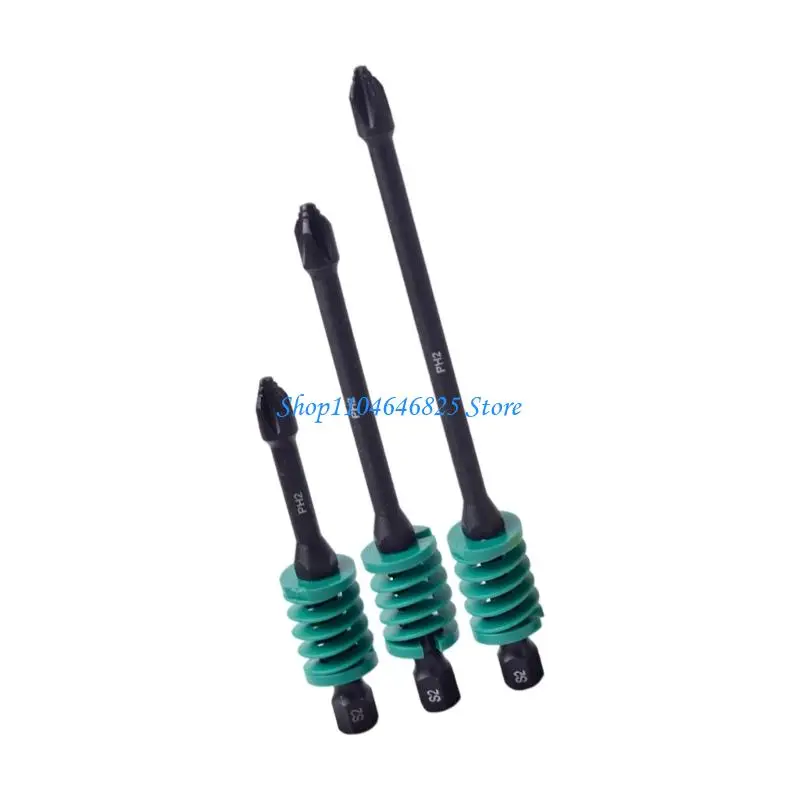3PCS Fast Release Screwdriver Heads Anti Slip Grooves Tool Accessories