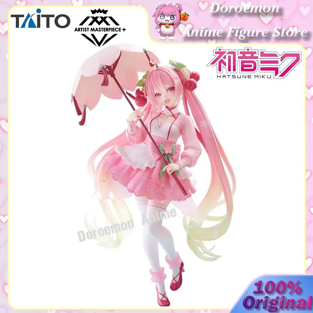 Preorden Original Taito Artista Obra maestra Hatsune Miku Sakura Sakura Vestido Ver. Figura de niña Kawaii Miku, modelo de decoración de mesa