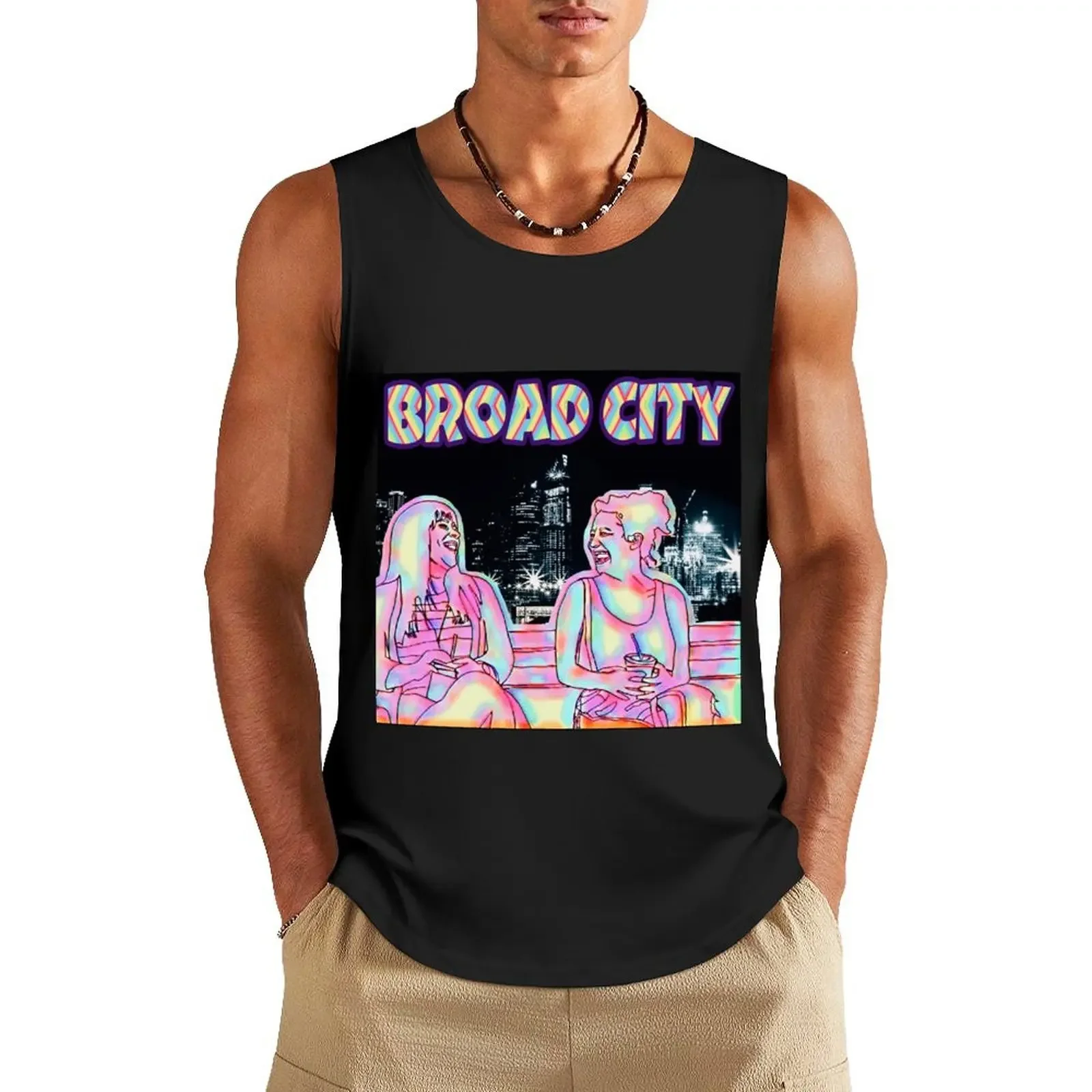 

Broad City Love Tank Top quick-drying t-shirt gym shirts Men's gym t-shirt