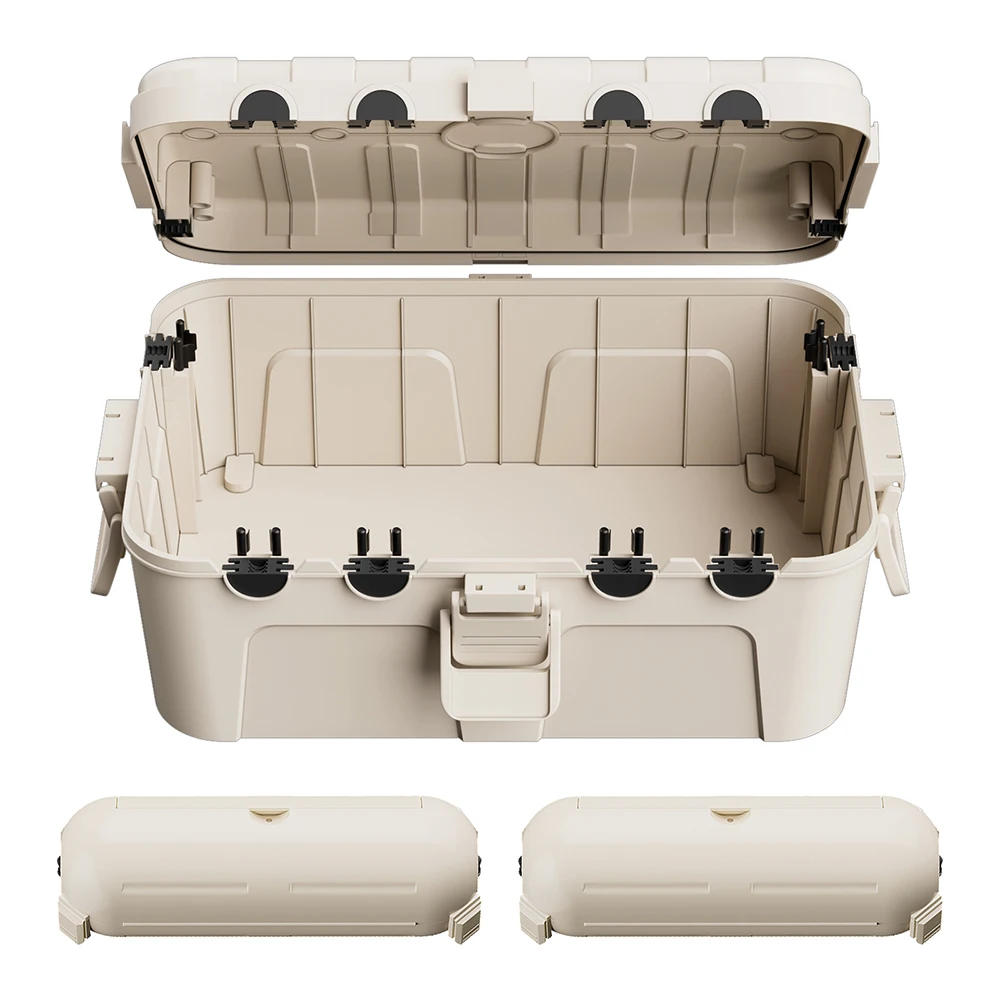 

1pcs Large Outdoor Electrical Box & 2pcs Compact Cord Covers For Cables Power Strips Plugs For Christmas Decor Tools Pool Pumps