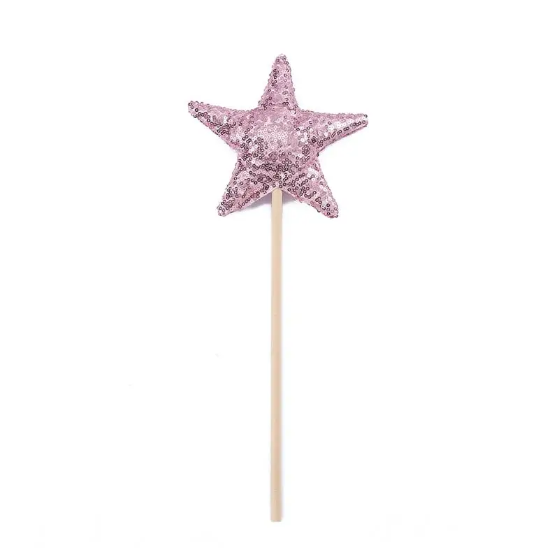 【P】INS Baby Shower Girl Glitter Pink Crown Boy Birthday Party Headwear Stage Performance Headband Star Fairy Stick - view 5
