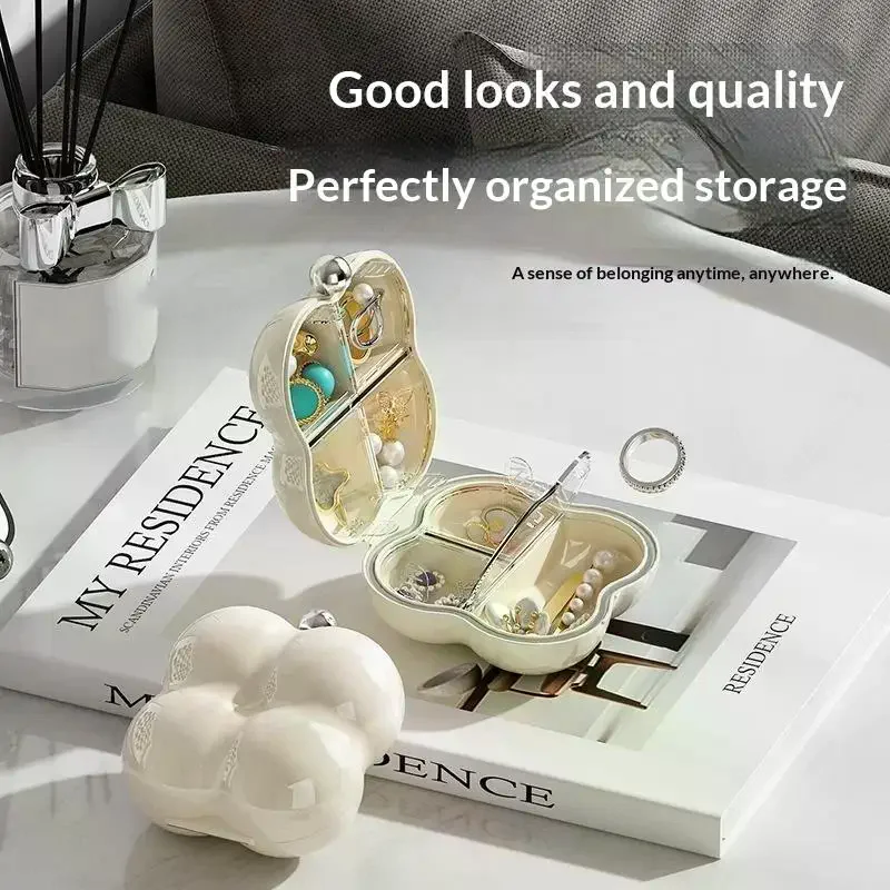 Luxury Cloud Pumpkin Shape Sealed Portable Plastic Box For Jewelry Pill Storage Medicine Ring Earrings