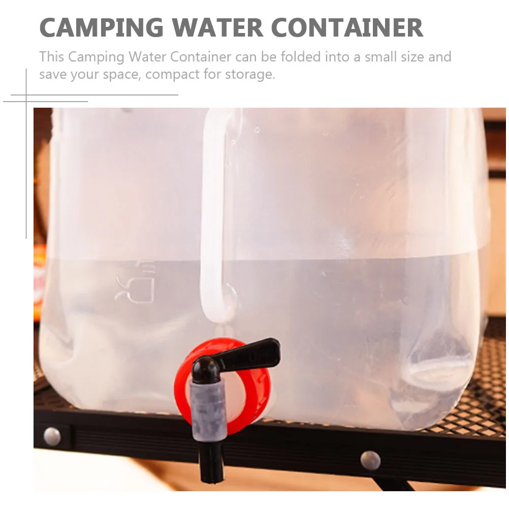 

Compact Foldable Camping Water Container Portable Outdoor Bucket with Handle Reinforced Stress Areas for Travel Beach Vehicle