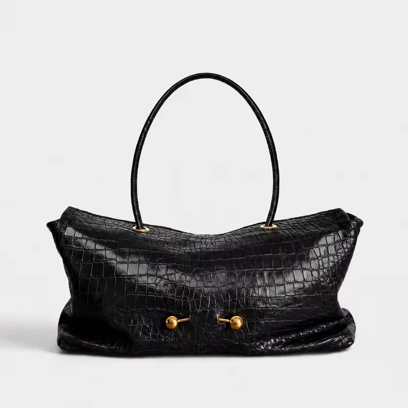 Stone Texture Tote Bag - Retro Snake Pattern Shoulder Bag - Versatile and Stylish - Commute with Large Capacity Underarm Bag