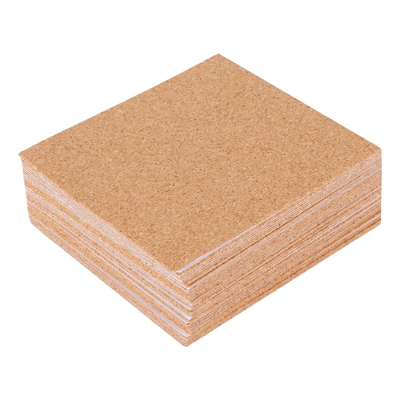 Self-Adhesive Cork Coasters,Cork Mats Cork Backing Sheets for Coasters and DIY Crafts Supplies (40, Square)A09G