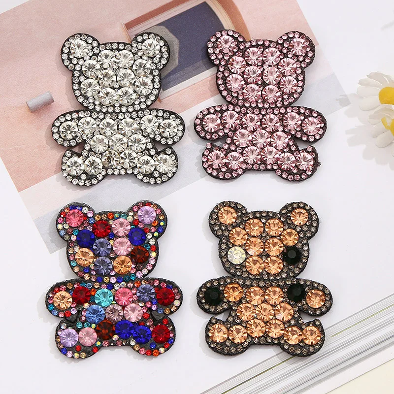 Patches DIY For Clothing Jacket Backpack Iron On Rhinestone Applique Sewing Decorative Badges BX020