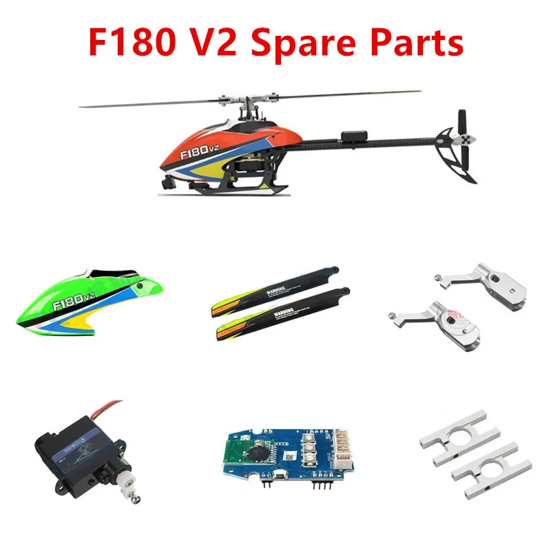 YU Xiang YUXIANG F180 V2 RC Helicopter Spare Parts Main Blade Motor ESC Landing Motherboard Charger Tail Hood Shaft Servo F180V2