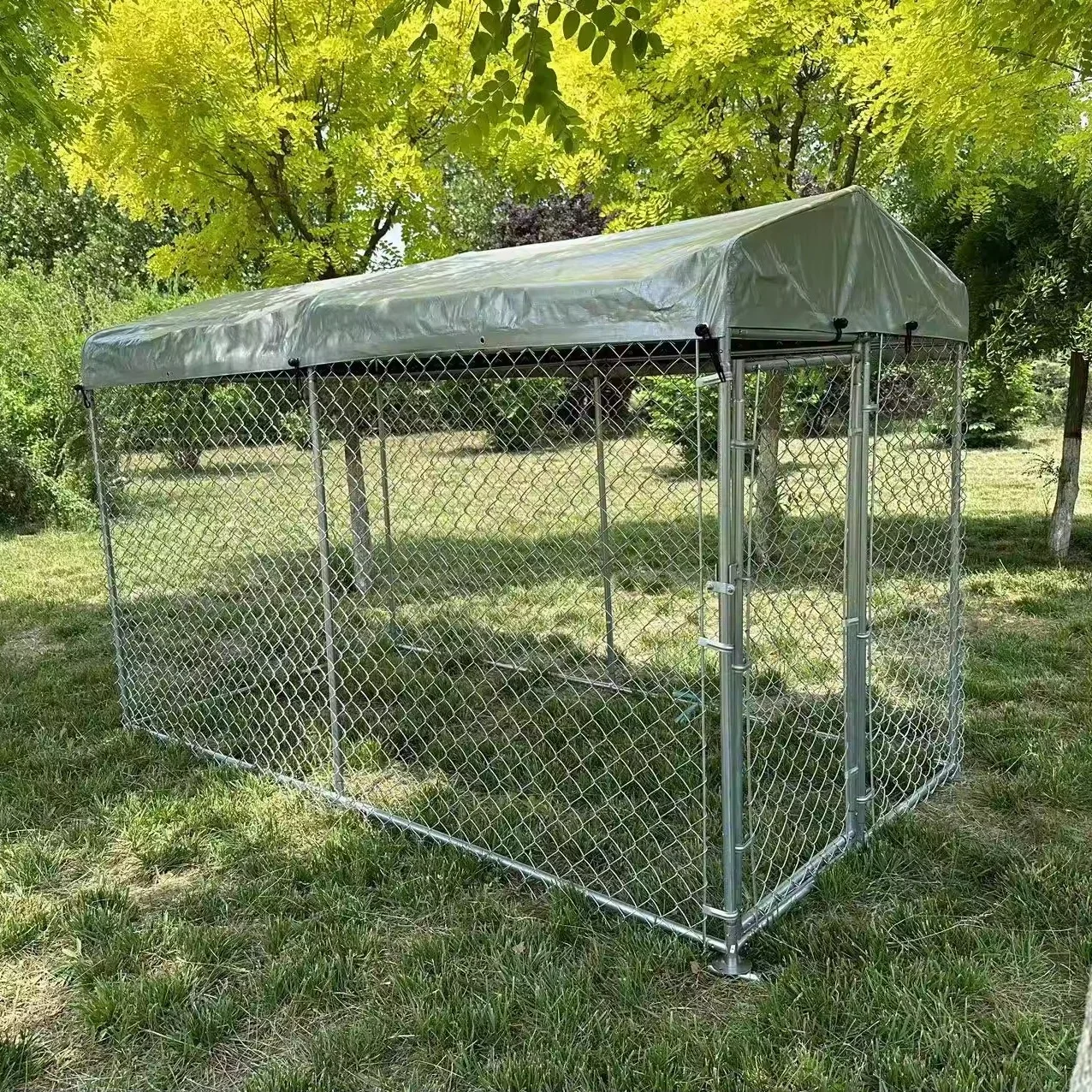 High Quality Sustainable Metal Dog Cage Durable Iron Pet House with Waterproof Cloth Eco-Friendly and Long-Lasting