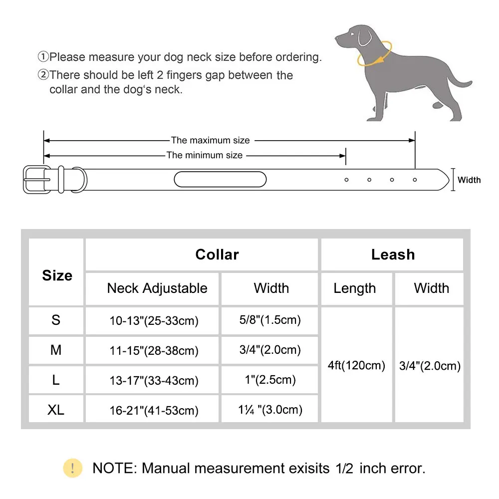 Custom Engraved Dog Collar with Lead Leash Soft PU Leather Dog Collars and Leash Set Personalized Dogs ID Collar for Pug Pink