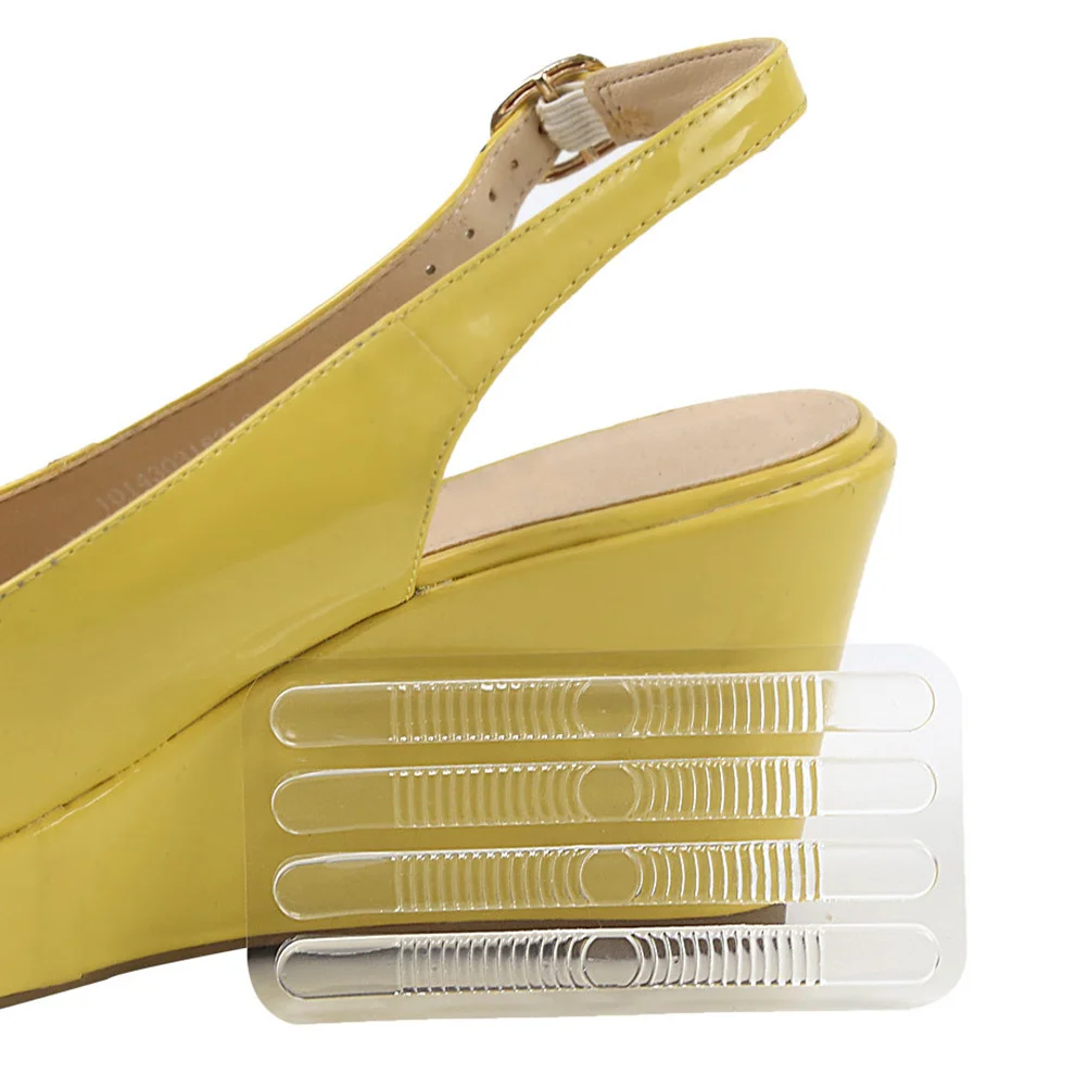 

2 set Clear Liners Anti-Dropping Heel Pads Transparent Insert For High Heels Gel Foot Cushion Heel Protector Sticker