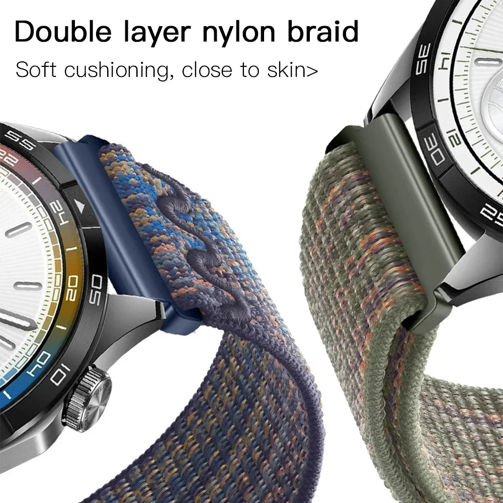 20 مللي متر 22 مللي متر النايلون حلقة حزام ل Garmin Forerunner 970/570/165/255/265/965 سوار للغارمين Vivoactive 5-6/Venu 3/2 حزام الساعات