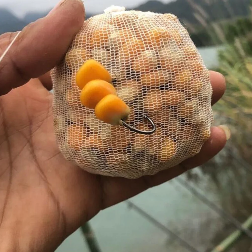 PVA Karpfen Angeln Mesh Angeln Köder Mesh Rohr Tackles Wasserlösliche Nachfüllen Strumpf Köder Taschen Angeln Zubehör