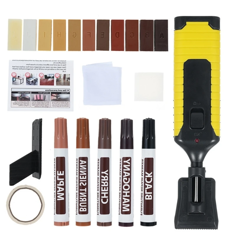 

Furniture Floor Restoration Set 11 Wax Color Seamlessly Scratch Hole Repair 37JD