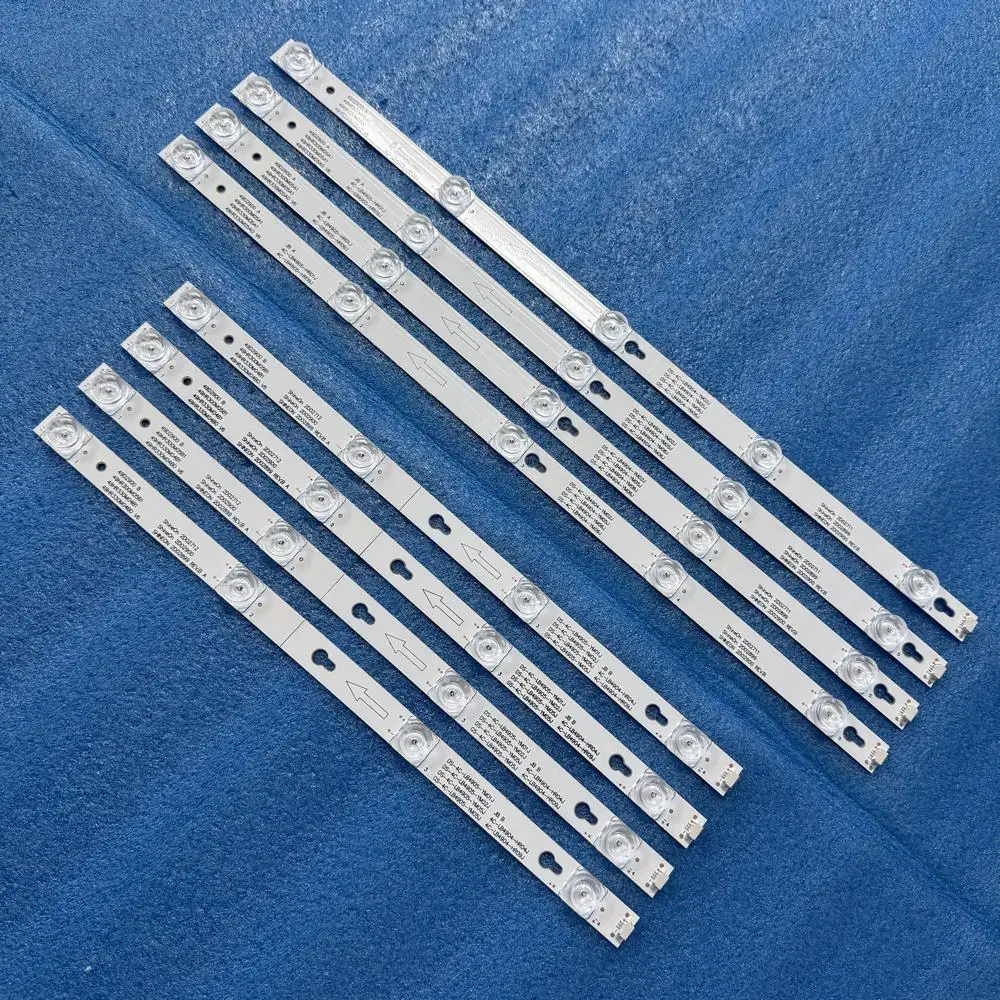 

8 шт./компл. лента светодиодной подсветки для Toshiba TOT_49_D2900_4X4+4X5_3030C 49UC64O6 49UC63O6