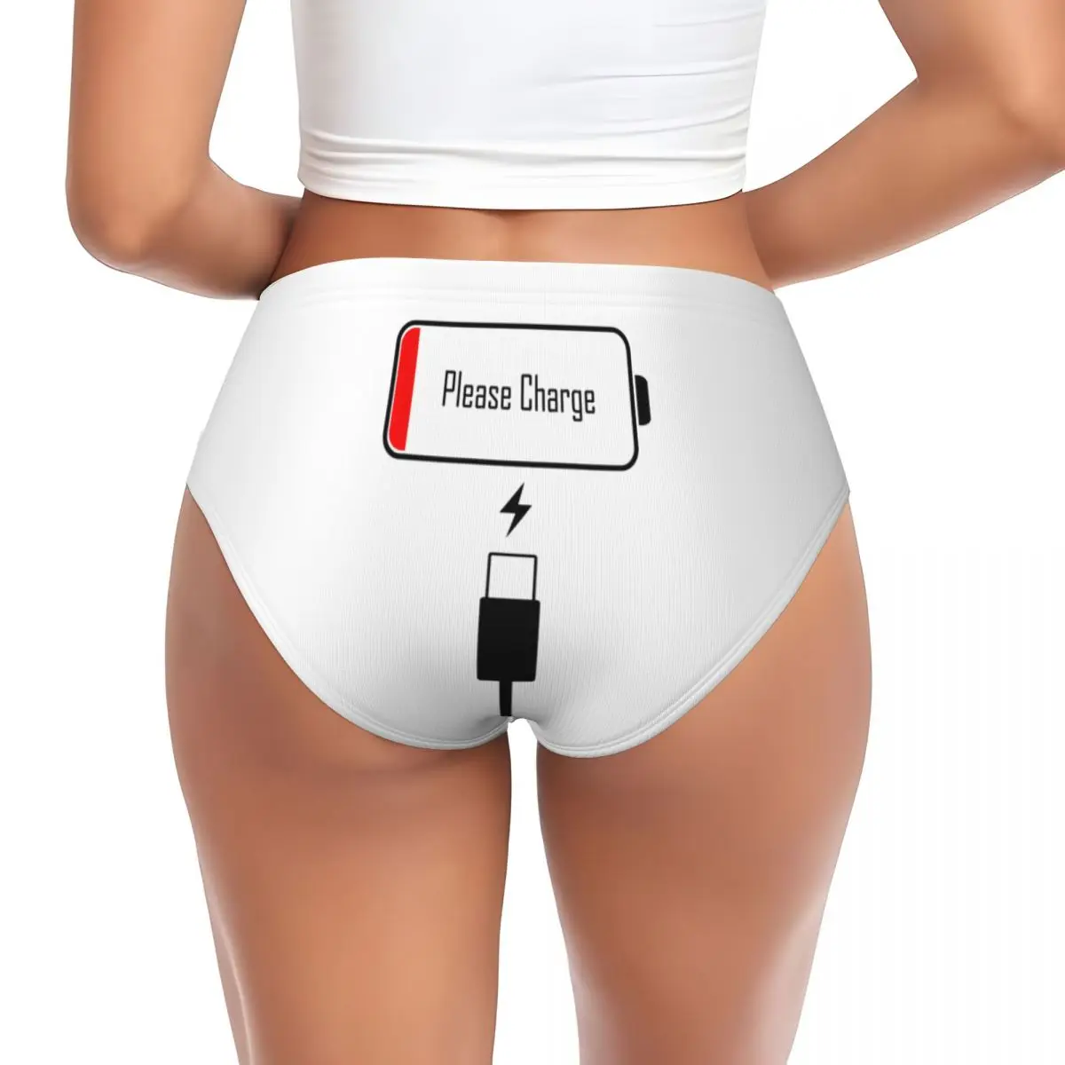 Custom Please Charge Brief Panties Women Comfort Underwear