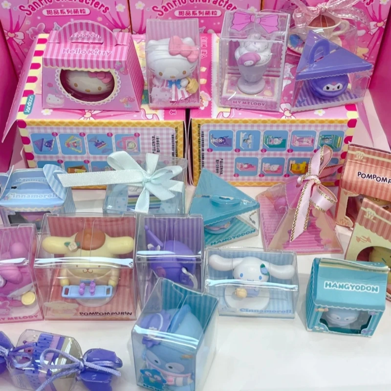 핫세일 애니메이션 캐릭터 디저트 시리즈 귀여운 미니 인형 데스크탑 장식 오너먼트 소녀들을 위한 수집용 장난감 선물