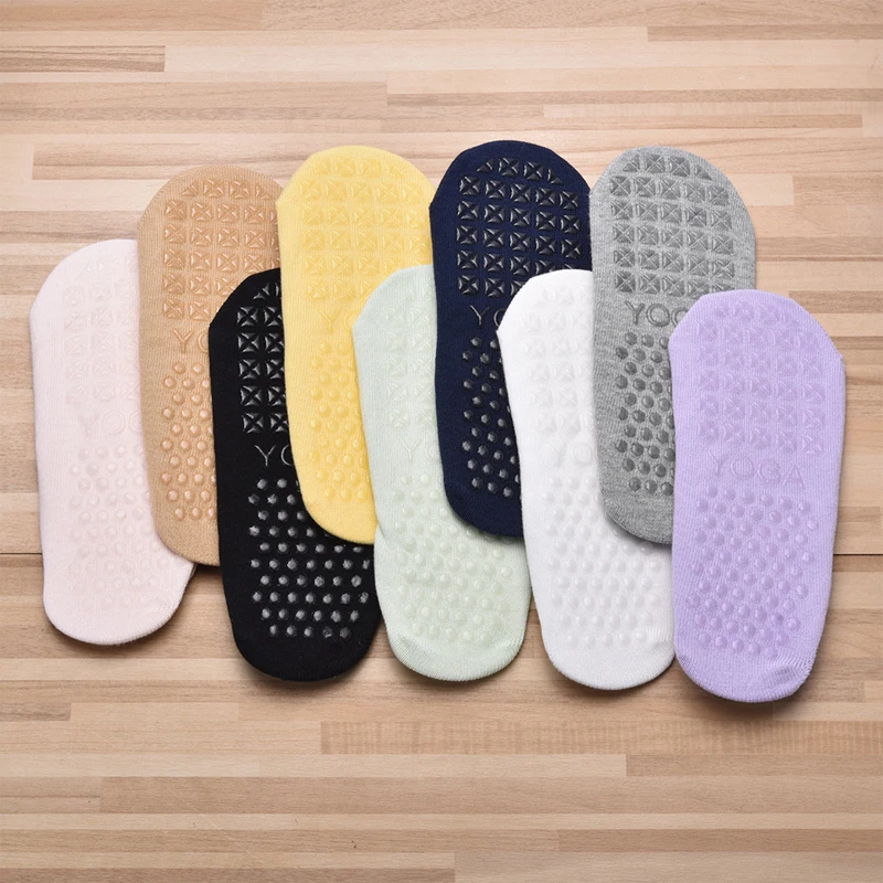 Professional Women's Bandage Pilates Socks Ladies Anti-Slip Backless Yoga Socks Cotton Fitness Workout Ballet Dance Sock image 5