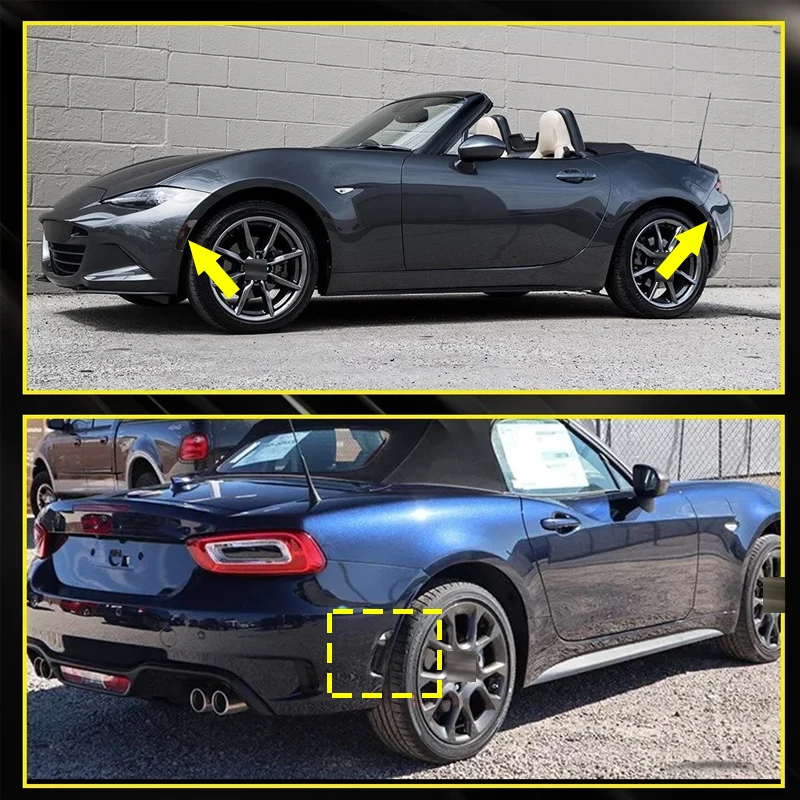 

2/4 шт. для Mazda MX-5 ND Miata 2016-2018 гг. и новее: накладки на боковые указатели поворота (передние и задние), корпуса без ламп