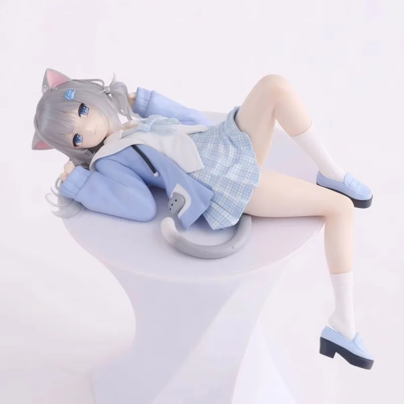 Nachoneko Amagi Cat Girl Cute Virtual Anime Figure Desktop Case Ornament Collectible Model Hobby Gift For Anime Fans
