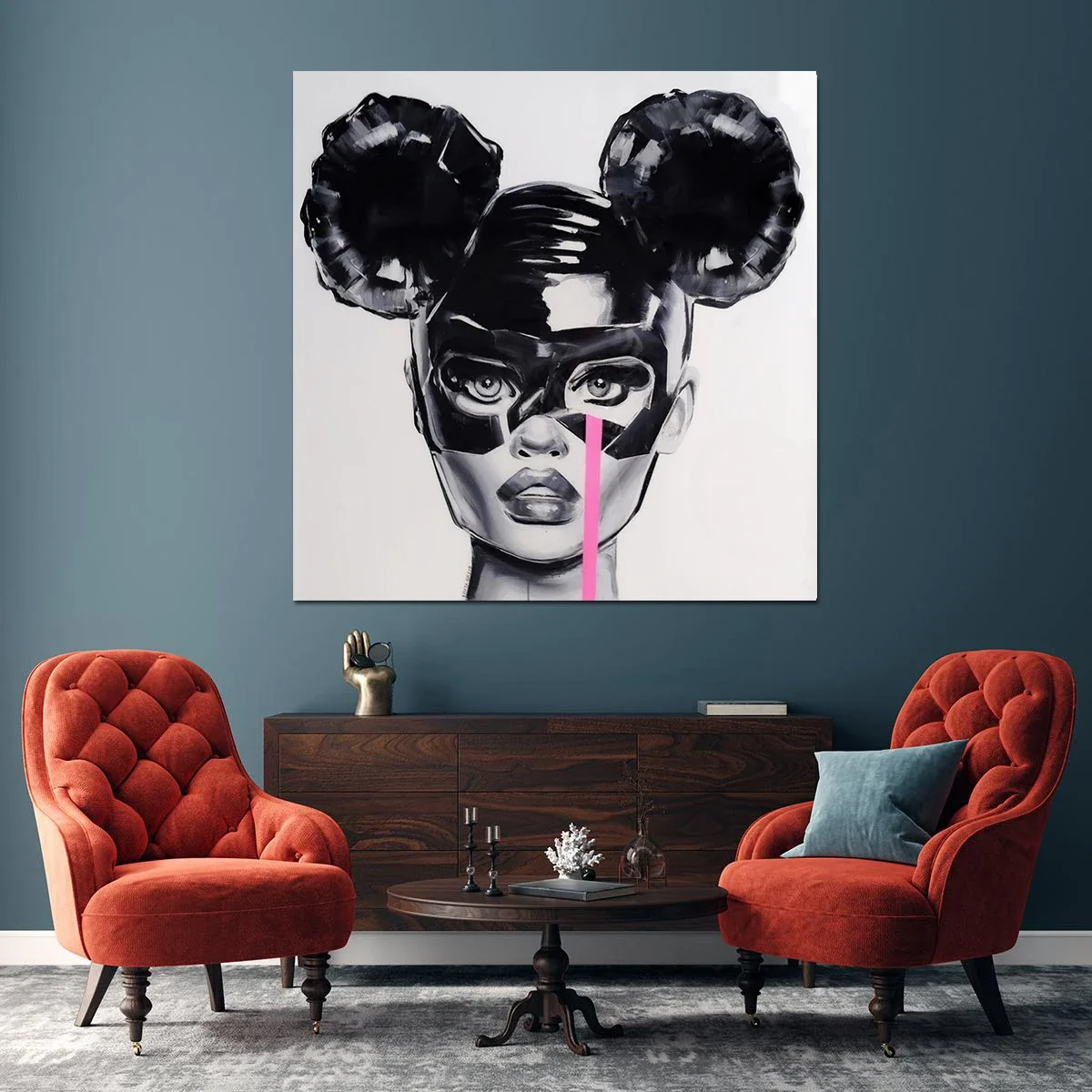 Artist Character Posters and Prints Mickey Girl Canvas Paintings Modern Wall Art Picture for Living Room Decoration Paintings