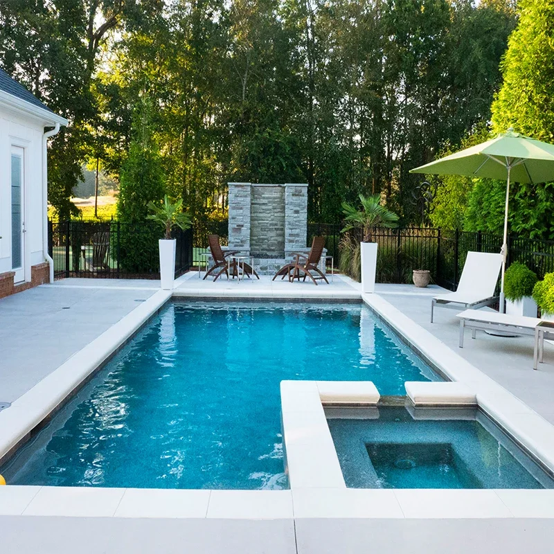 Adult Fiberglass 8m Swimming Spa Pool Shelf Underground Ready Prefabricated Large Pool For Sale