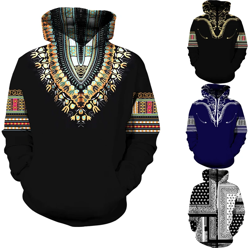 

African 3D Printed Ethnic Hoodie Suit Men Casual OVersized Sweatshirt Pants Set Men/Women Folk-Custom Streetwear Tracksuit