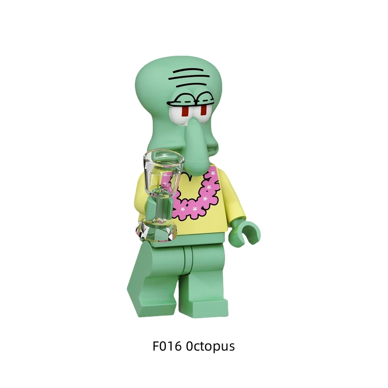 SpongeBob Patrick Star Blöcke Cartoon Anime Zusammengebautes Modell Mädchen Jungen Kleine Bausteine Kinder Nette Pädagogische Geschenke