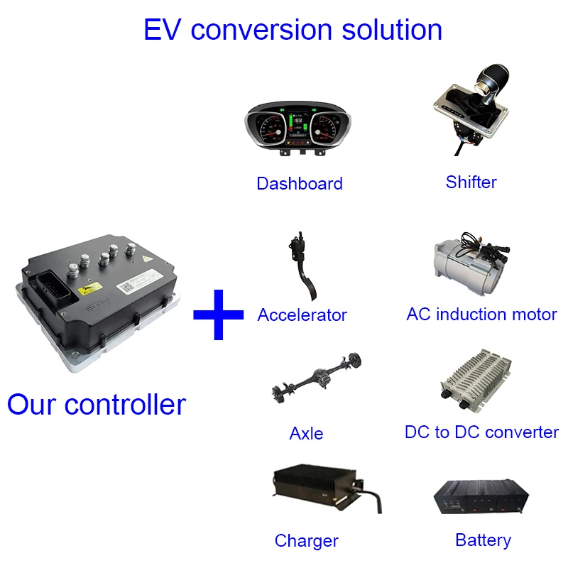 7.5KW 96V Programmable AC Motor Controller for Electric Car New Energy Vehicles Complete EV Conversion Kit