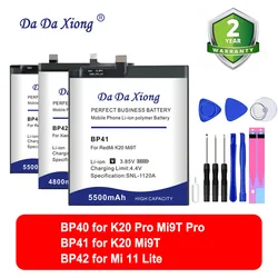 DaDaXiong 5500mAh BP40 Battery For Xiaomi Mi 9T Pro / K20 Pro BP41 For Redmi K20 / Mi 9T BP42 For Mi 11 Lite