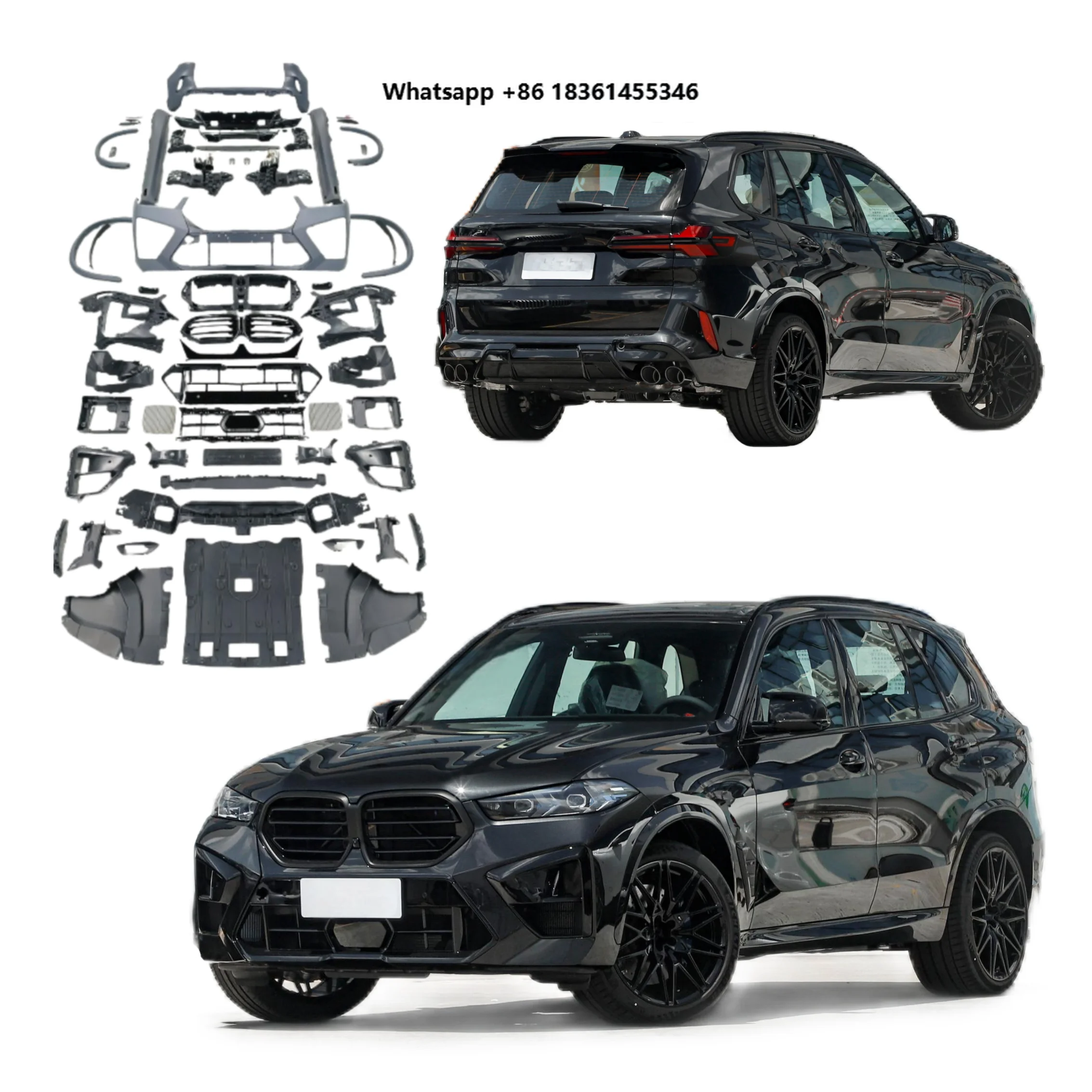 

For X5 G05 2023 2024 Upgrade to G05 LCI F95 X5M Auto Part Easy Installation Bumper High Quality New Arrived Bodykit