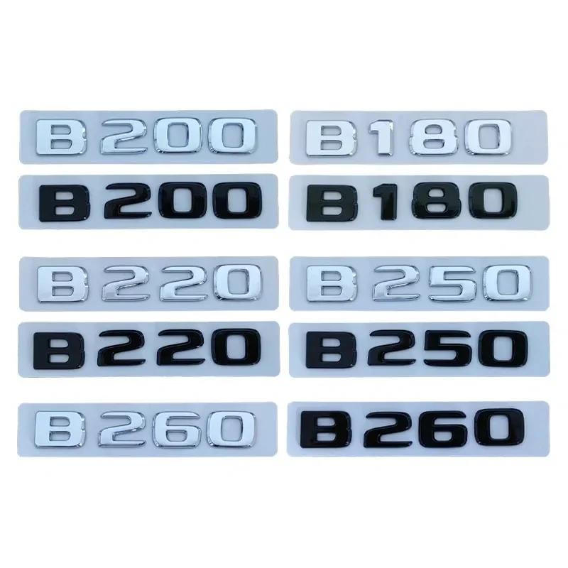 

Car Trunk Letters Logo Emblem Badge Decals Sticker For Mercedes Benz B Class B180 W245 W246 W242 B200 B220 B260 B250 Accessories