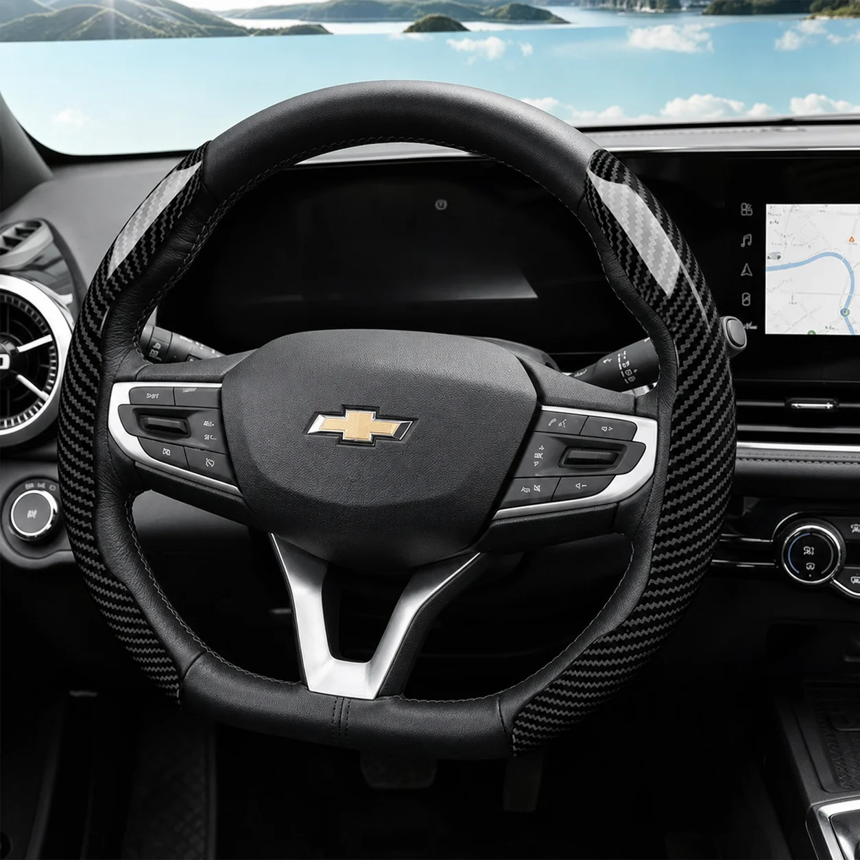 Suitable for Chevrolet  Steering Wheel Cover  Cruze Spark Captiva Orlando Lacetti Equinox Malibu Monza Express Epica