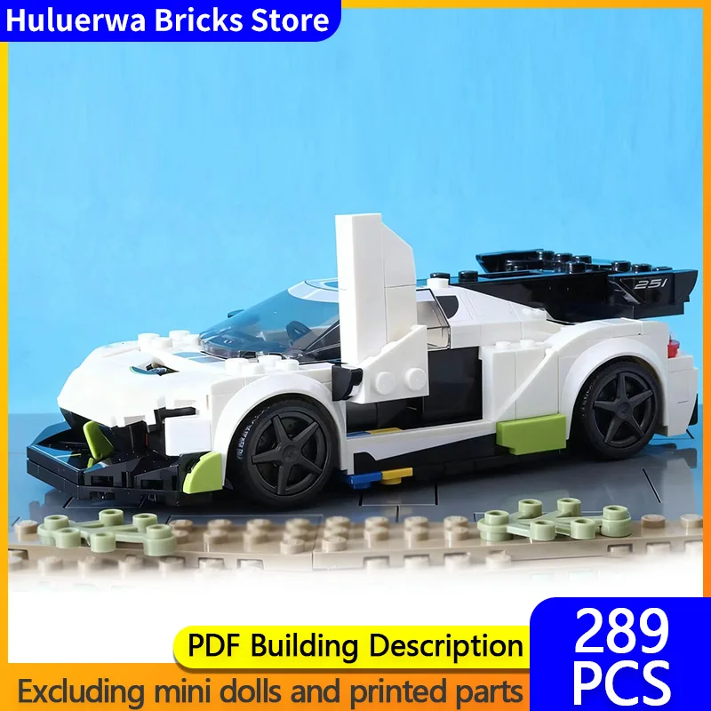 

Модель скоростного гоночного автомобиля MOC, строительные кирпичи, верхний уровень, спортивный автомобиль, модульная технология, детские праздничные подарки, сборка игрушек, костюм